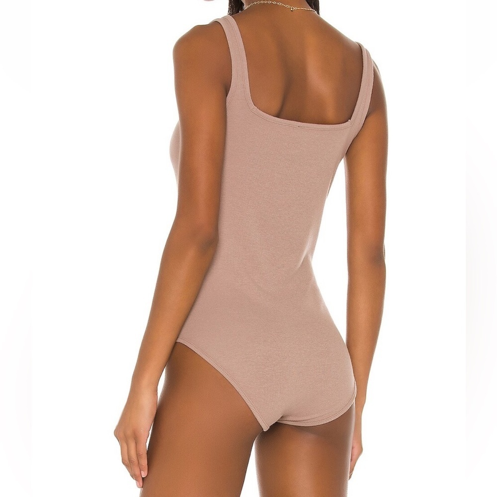 Bobi Modal Spandex Rib Bodysuit in Java - Picture 4 of 11